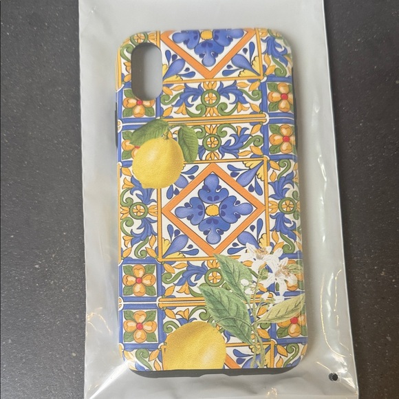 Lemon Tile Pattern Phone Case - Picture 1 of 3